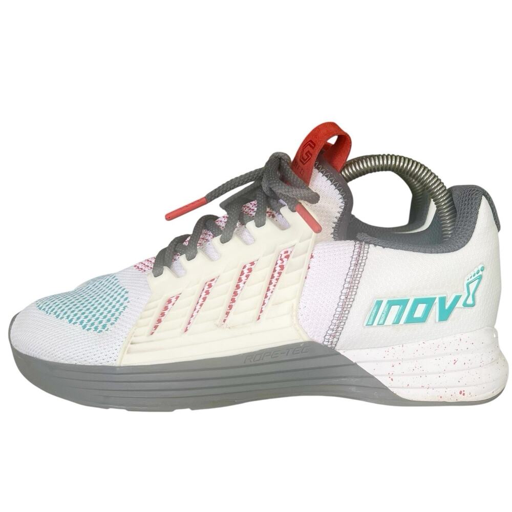 Inov-8 F-Lite G 300 Mens 7.5‎ Womens 9 White Grey Graphene Training Shoes - Picture 3 of 7